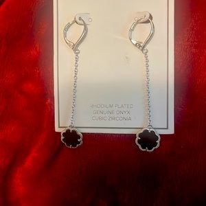 Onyx Sterling dangle earrings